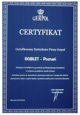 Sztuće GERPOL APOLLO 1 nóż do ciasta tortu deserów nowoczesny z wzorem nierdzewny stal 18/10