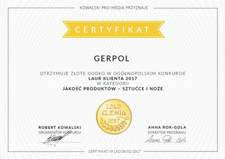 Gerpol sztućce nierdzewne Violino łyżeczka do herbaty