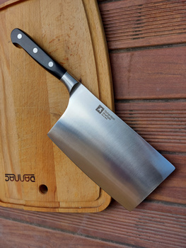 Amefa Richardson Sheffield duży ciężki nóż tasak kuchenny ok. 0,5 kg ostry do mięsa kości warzyw V Sabatier 30 cm 55HRC