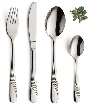 AMEFA FELICIA 480 tanie sztućce nierdzewne z wzorem fali klasyczne zestaw na 120 OSÓB bez niklu do gastronomii restauracji baru