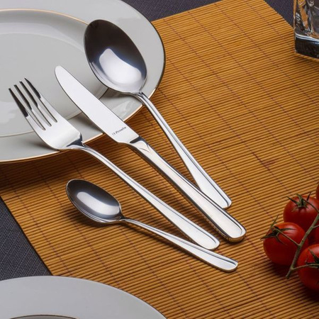 Sztućce Amefa Astoria zestaw 24 obiadowe komplet dla 6 OSÓB nierdzewne eleganckie klasyczne z wzorem bez niklu 18/0