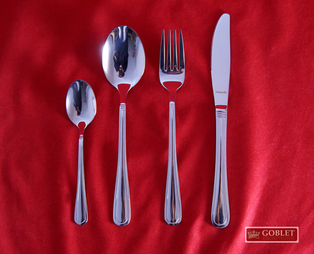 Sztućce Amefa Barcelona 24 komplet obiadowe dla 6 osób klasyczne nierdzewne połysk bez niklu stal 18/0