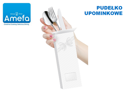 Sztućce Amefa Astoria zestaw 24 obiadowe komplet dla 6 OSÓB nierdzewne eleganckie klasyczne z wzorem bez niklu 18/0