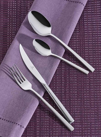 Sztuće GERPOL APOLLO 1 nóż do ciasta tortu deserów nowoczesny z wzorem nierdzewny stal 18/10