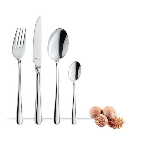Sztućce Amefa Astoria zestaw 24 obiadowe komplet dla 6 OSÓB nierdzewne eleganckie klasyczne z wzorem bez niklu 18/0