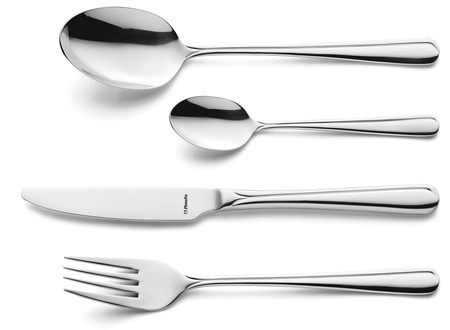 Sztućce Amefa Astoria zestaw 24 obiadowe komplet dla 6 OSÓB nierdzewne eleganckie klasyczne z wzorem bez niklu 18/0