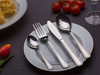 Amefa sztućce Bologna zestaw 4 obiadowe komplet na 1 OSOBĘ nierdzewne tanie ekonomiczne z wzorem bez niklu 18/0