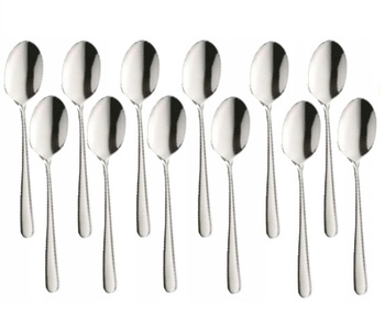 Sztućce Amefa Astoria zestaw 12 małe łyżeczki do kawy komplet dla 12 OSÓB nierdzewne z wzorem klasyczne bez niklu 18//0