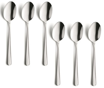 Amefa sztućce Astoria komplet 6 małe łyżeczki do kawy zestaw dla 6 OSÓB nierdzewne klasyczne z wzorem bez niklu 18/0